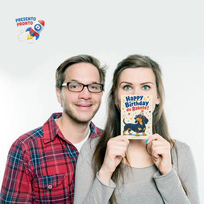 Lustige Grußkarte zum Geburtstag mit Dackel|p:2012625|h:55d56b20ace1c049da7e8d2a9edbddb7
