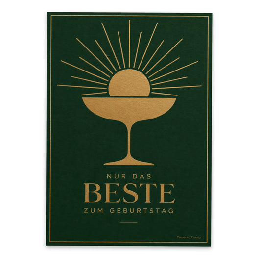 Elegante Grußkarte zum Geburtstag mit Champagnerschale|p:2012626|h:36b213430291f22813c83f0b918e1a8d