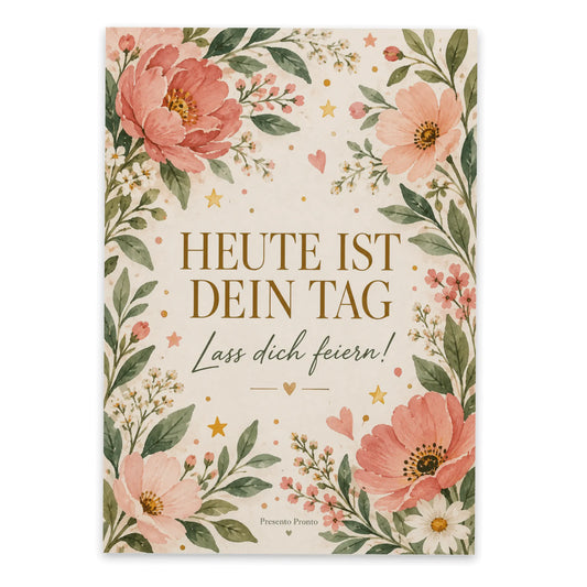 Elegante Geburtstagskarte mit Wildblumen zum Feiern|p:2012632|h:3ec9365d34616ec140d22aefd853e83f