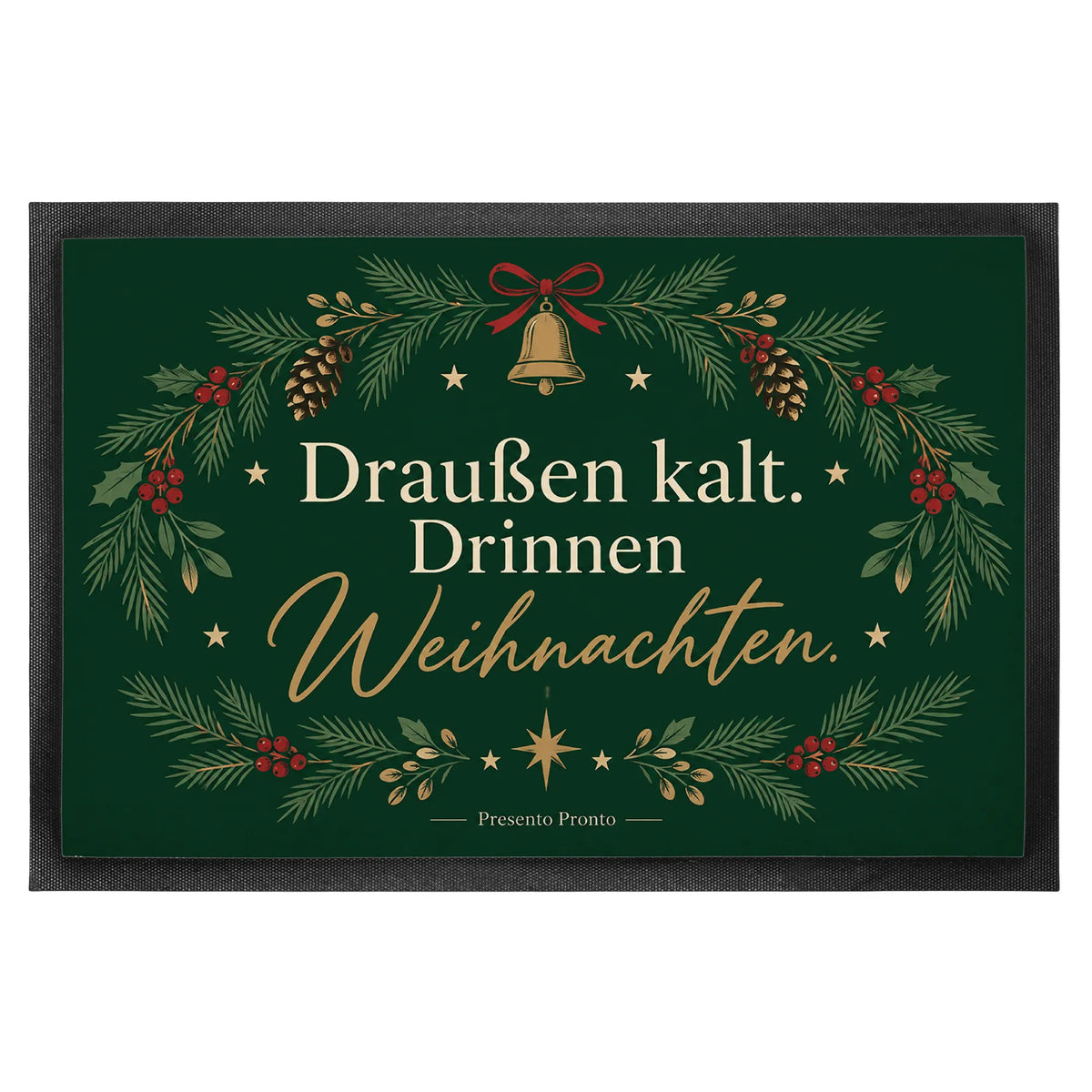 Elegante Weihnachten Fußmatte mit Tannenzapfen|p:2012650|h:ad4318da4798c5db917c5fdd61ed5a8a