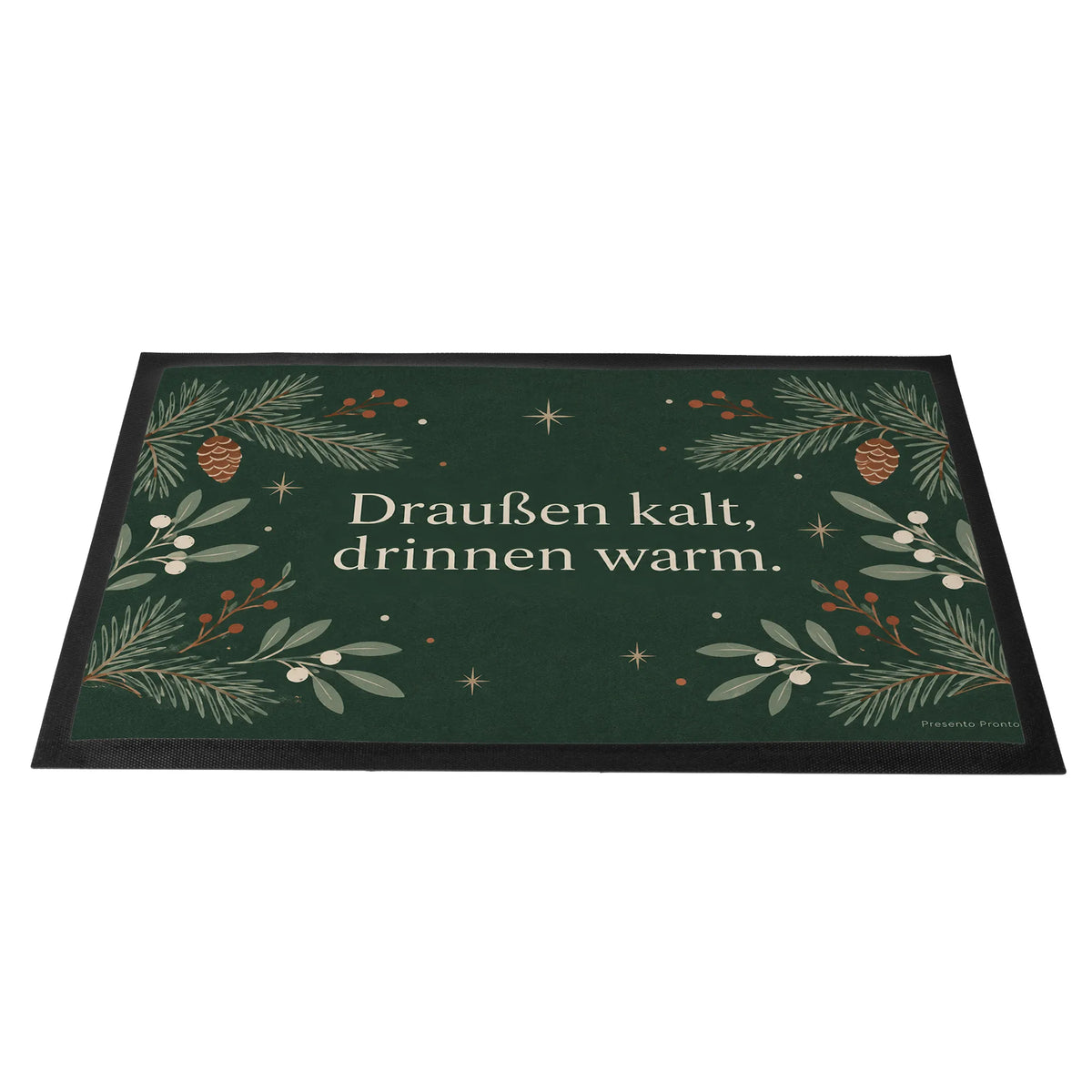 Gemütliche Fußmatte zu Weihnachten mit Tannenzweigen|p:2012652|h:71eecfc63d078a0b288bac0c93f8b507