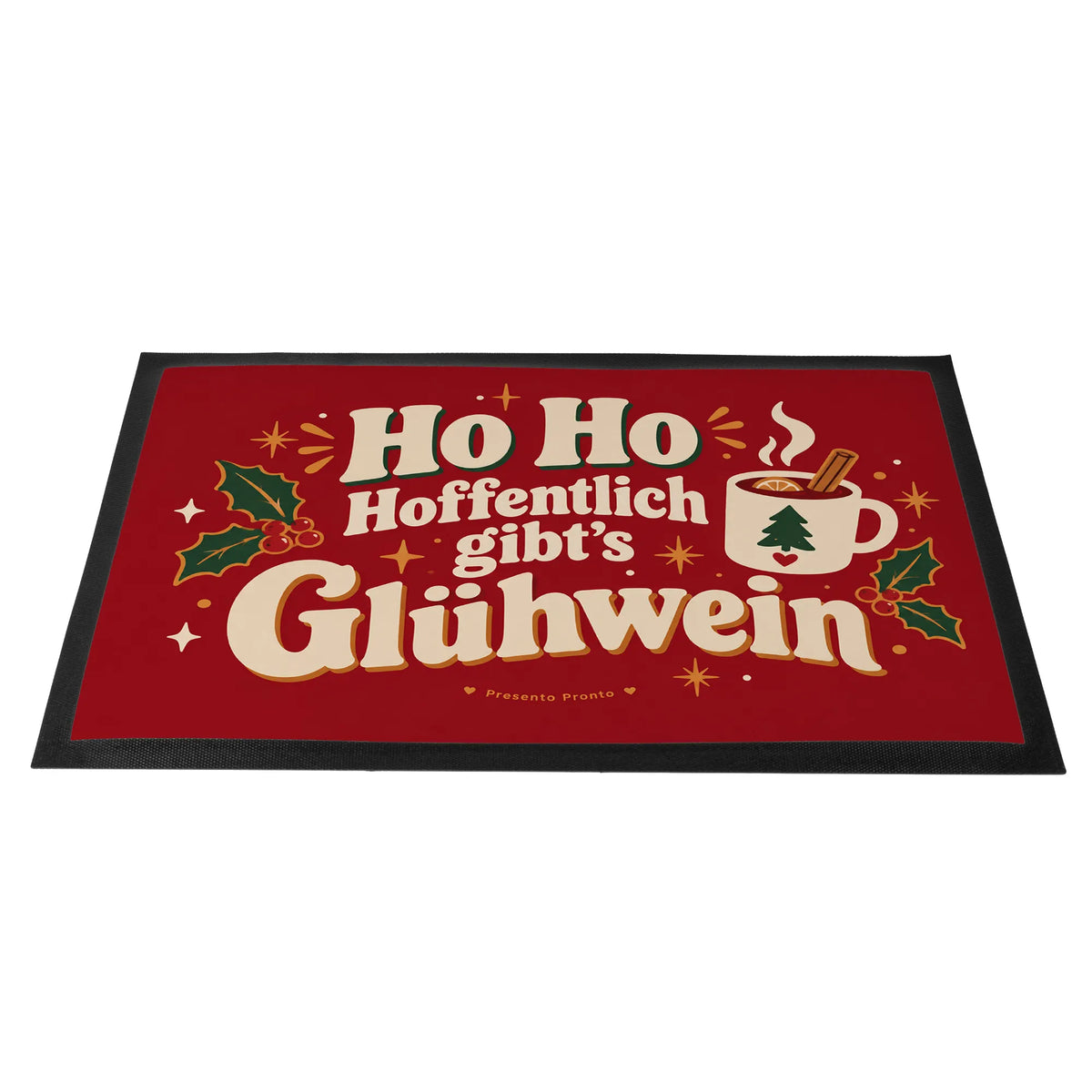 Lustige Fußmatte zu Weihnachten mit Glühweintasse|p:2012656|h:3387d74480455faa9a612c9cd5d94999