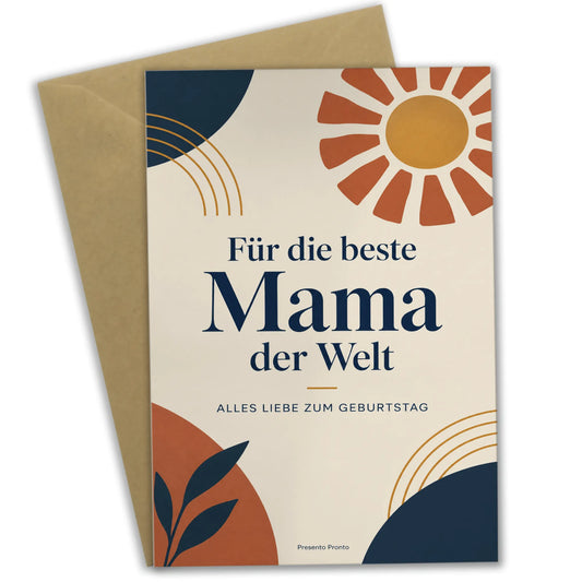 Liebevolle Geburtstagskarte für Mama mit blauer Sonne|p:2012663|h:356f1909123689f84341f894d61b929e