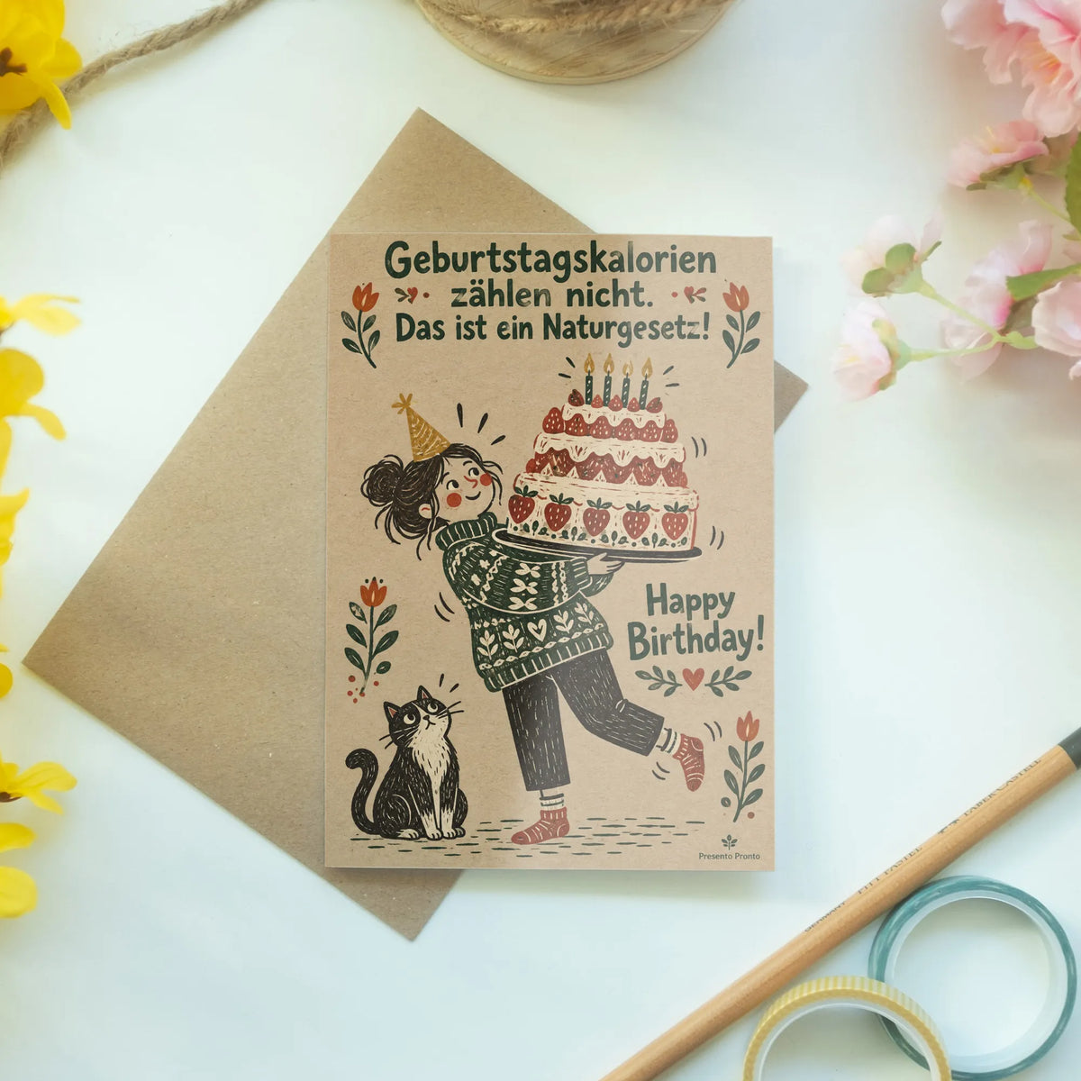 Lustige Geburtstagskarte für Frauen mit Erdbeertorte|p:2012671|h:45faefb8964c560670c71e2c1495d86c