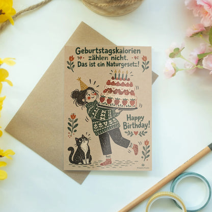 Lustige Geburtstagskarte für Frauen mit Erdbeertorte|p:2012671|h:45faefb8964c560670c71e2c1495d86c