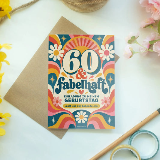 Fabelhafte Einladungskarten zum 60. Geburtstag für Frauen|p:2012679|h:e6cf2f71a082e03a1473bf8013fdf59f