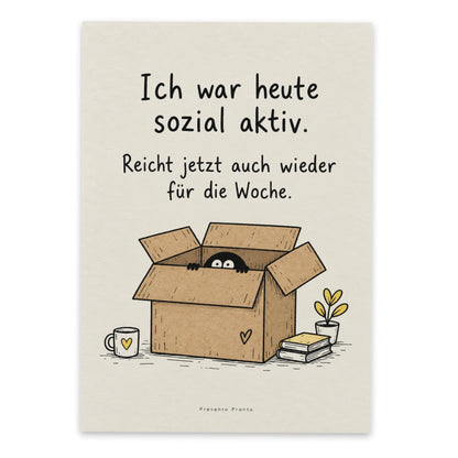 Lustige Postkarte für Introvertierte in Pappschachtel|p:2012691|h:717c4590dd1d32ca88238f5bdbbba23f