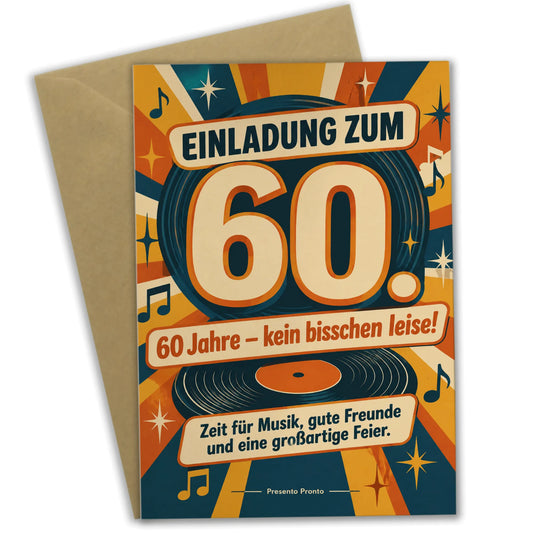 Lustige Einladungskarten zum 60. Geburtstag für Männer im Retrolook|p:2012704|h:c190dfc5d2f5d8f25127140509b849cc
