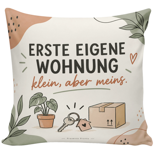 Stolzes Kissen zur ersten eigenen Wohnung mit Schlüssel|p:2012768|h:d55ea60137361801376f9df41ce38a51