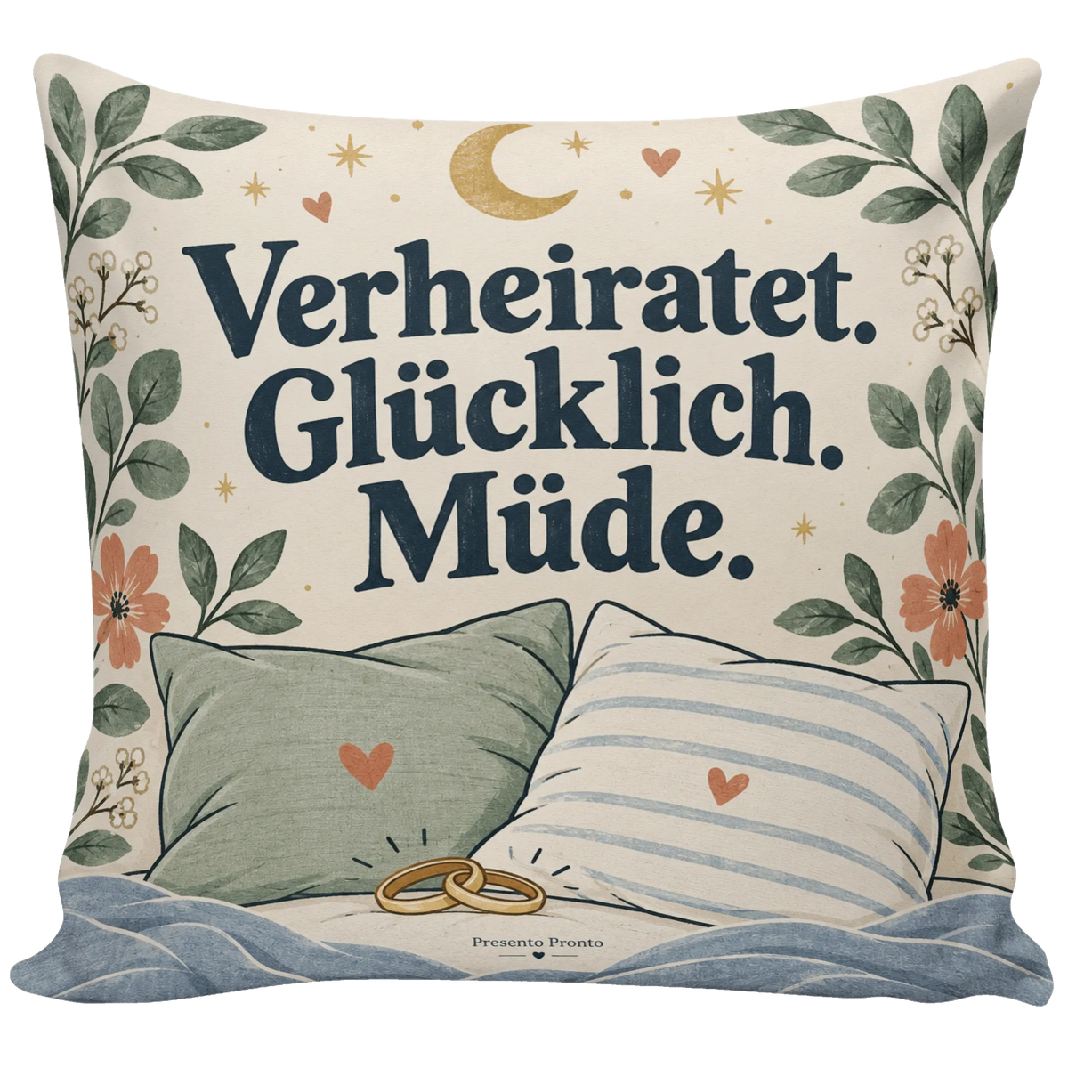 Lustiges Kissen für die erste Nacht als verheiratetes Paar mit Mondsichel|p:2012775|h:5cb3ff7ffb1c40430c1104ffcef0f2a8