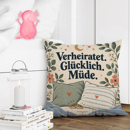 Lustiges Kissen für die erste Nacht als verheiratetes Paar mit Mondsichel|p:2012775|h:eb0fde00b77e93dc731646d9005336a8