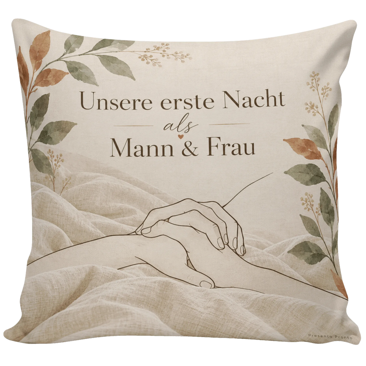 Romantisches Kissen für die erste Nacht als verheiratetes Paar|p:2012777|h:d1edd6b54d6e069f8cd5b9e280ca94c3