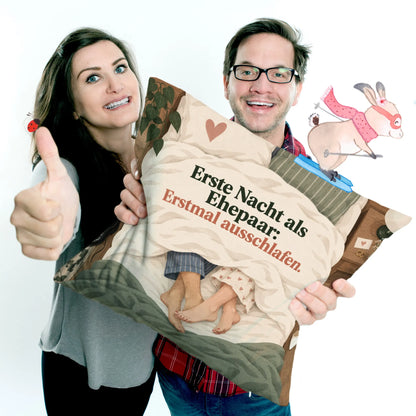 Lustiges Kissen für die erste Nacht als verheiratetes Paar|p:2012778|h:014d7e3725783ed9d441a41f1fc36b2f