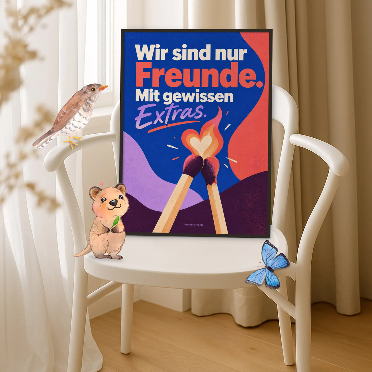 Frecher versauter Spruch als Poster für Paare mit Streichhölzern|p:2012793|h:893e757cde1c566c824803a3fc99f8f0