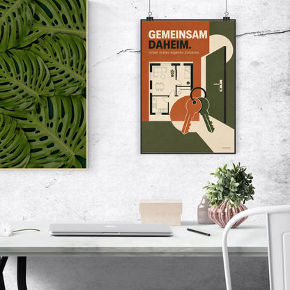 Romantisches Poster für die erste eigene Wohnung mit Grundriss|p:2012810|h:d53836ab4085f1b1dc30a0c4c821cf5a