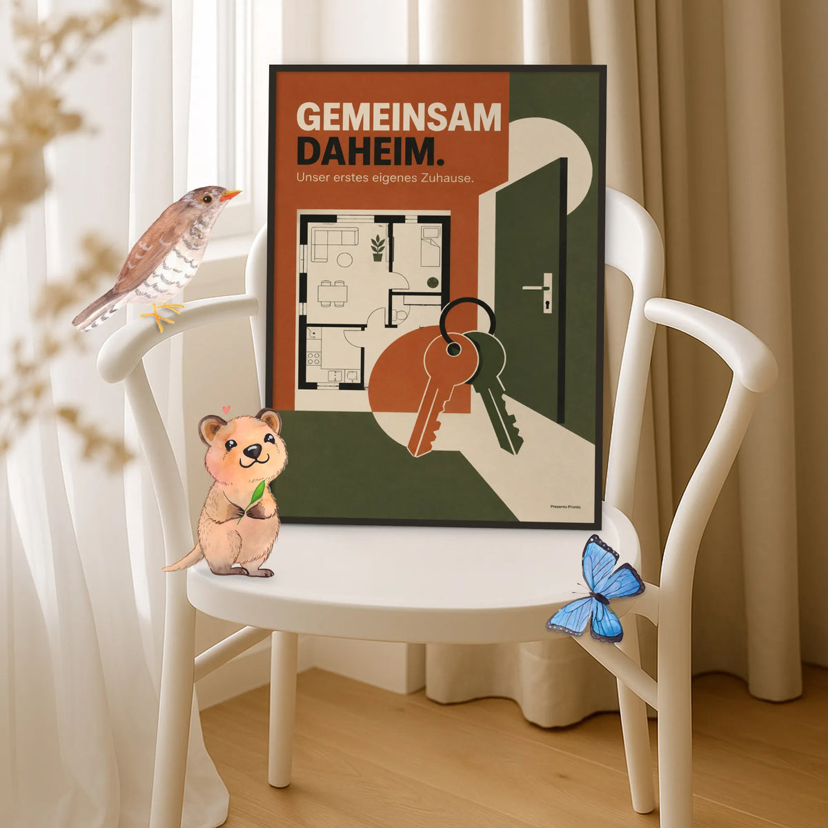 Romantisches Poster für die erste eigene Wohnung mit Grundriss|p:2012810|h:5724160e960d0fb21ef1c109acf134d2