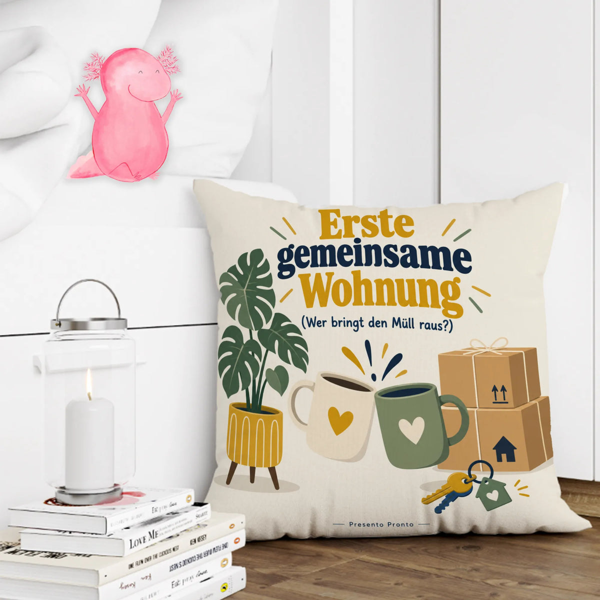 Lustiges Kissen zur ersten gemeinsamen Wohnung mit Kaffeetassen|p:2012826|h:a81263f3c32fe5906afb5c4a63ef36ee