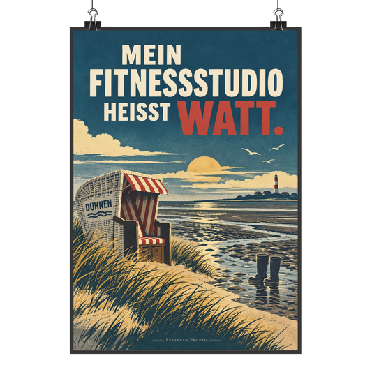 Lustiges Poster Cuxhaven Duhnen mit Strandkorb|p:2012860|h:6f7f81fc7f8c884ca0d13a8a67512664
