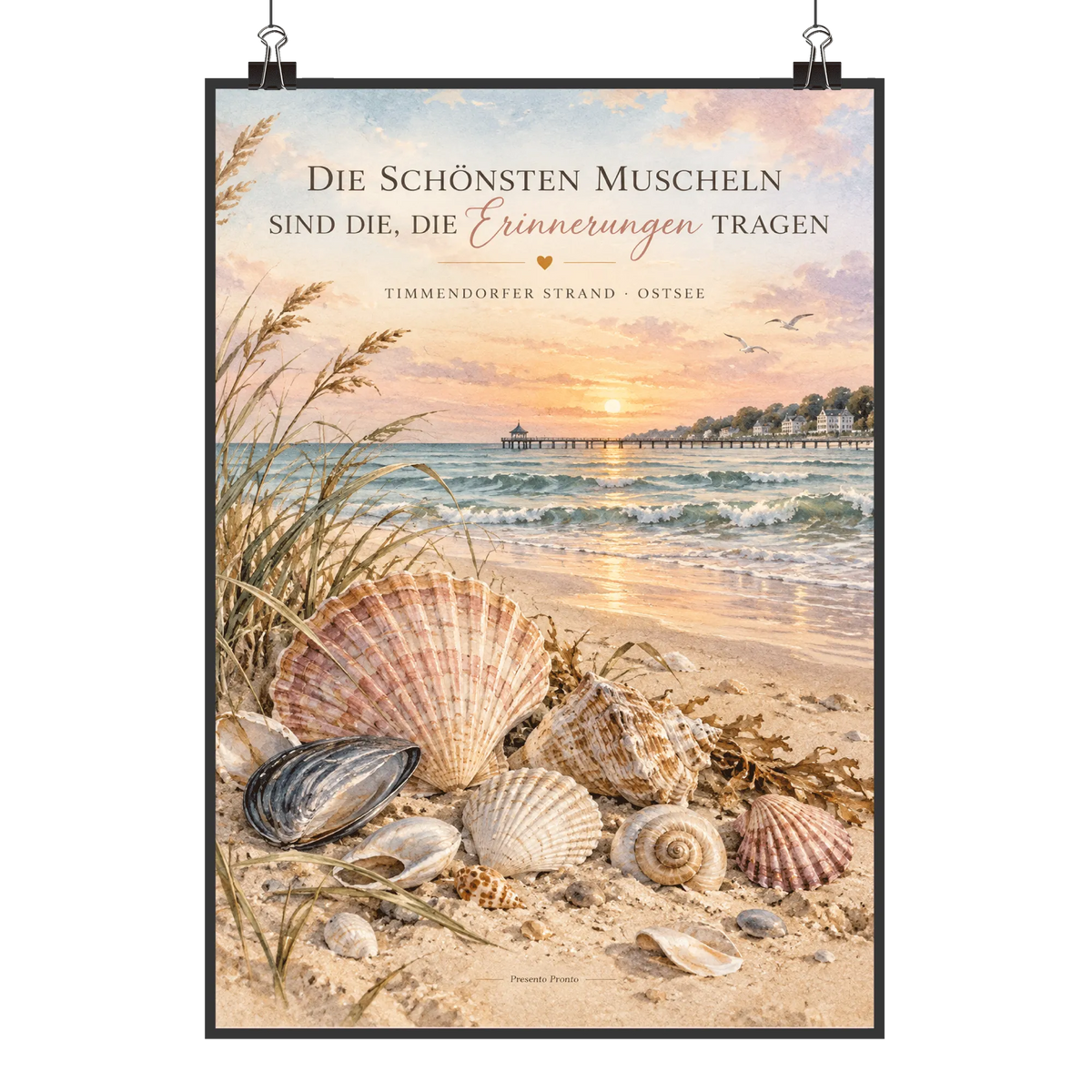 Romantisches Poster Die schönsten Muscheln vom Timmendorfer Strand|p:2012913|h:b8eff3502d7ebf781d67bde87a6eba05