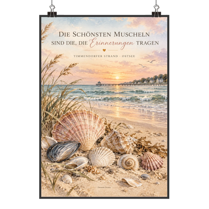Romantisches Poster Die schönsten Muscheln vom Timmendorfer Strand|p:2012913|h:b8eff3502d7ebf781d67bde87a6eba05