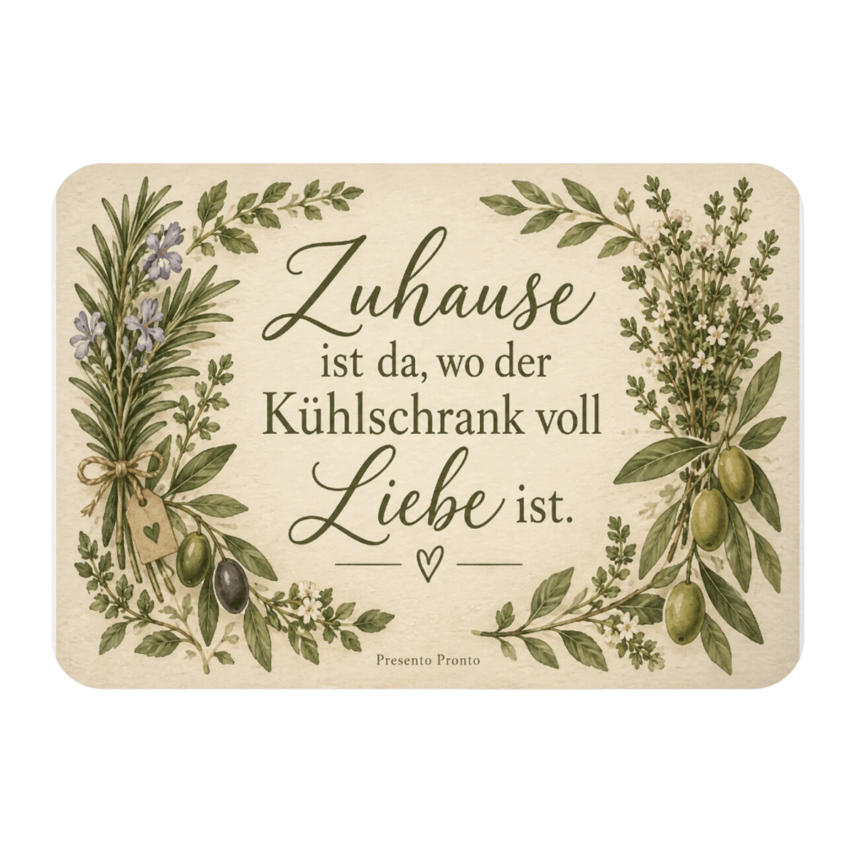 Herzlicher perfekter Kühlschrankmagnet für die Küche mit Rosmarin|p:2012928|h:161549c1b012980240fcfbe75cf4aff3