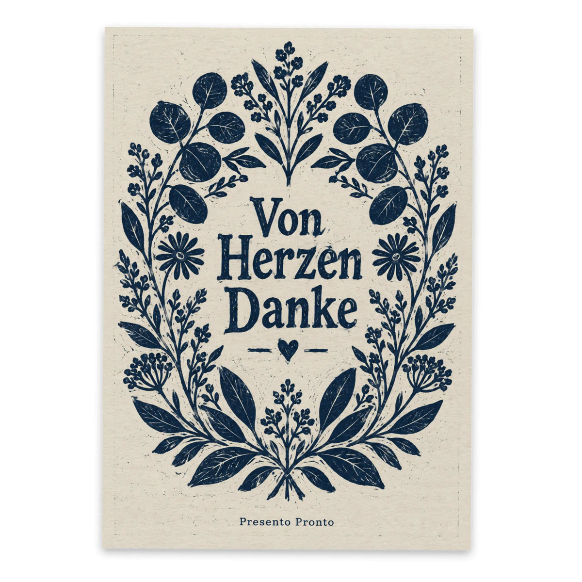 Herzliche Dankespostkarte mit symmetrischem Blumenkranz|p:2012963|h:82f5b3c8f3957a63d71836834b3891a7