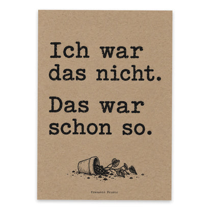 Lustige Kundenliebling Postkarte für Entschuldigung mit Zimmerpflanze|p:2012967|h:ad99e5203070ff1a7baf3d8ee46842e9