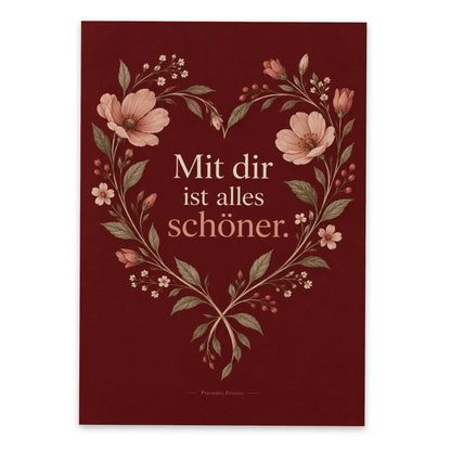 Romantische Postkarte Liebe für Paare Herzranken|p:2012984|h:63158d82c867684d2194a71c4cae31ac