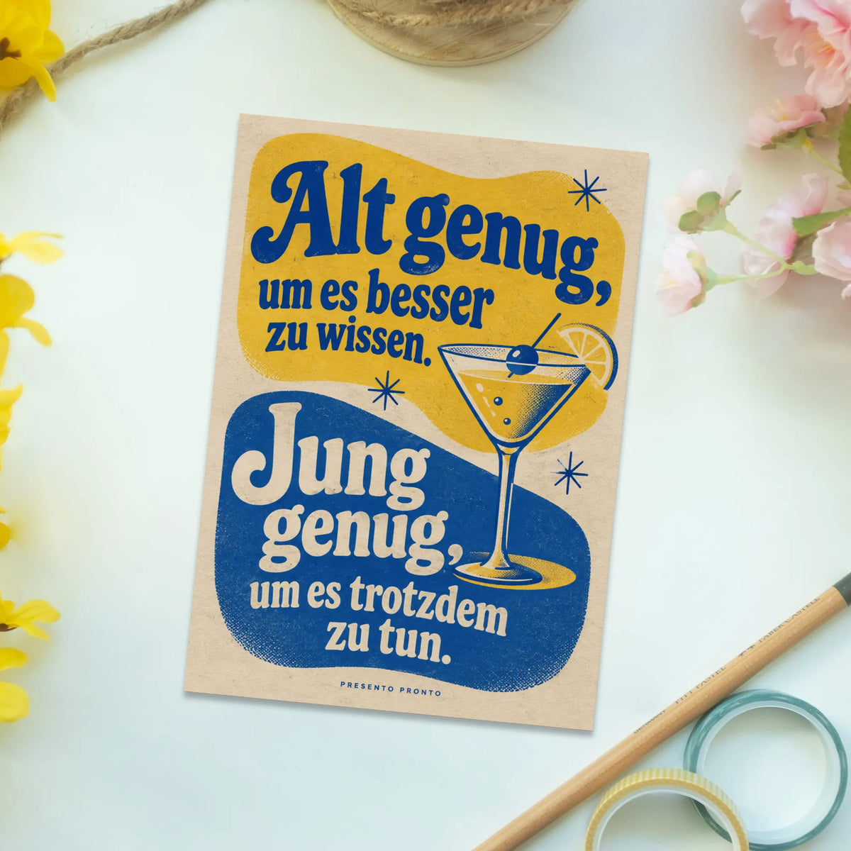 Lustige Kundenliebling Postkarte zum Geburtstag mit Cocktailglas|p:2012989|h:f26b522ef3fc41fb5ca7b1b01180023c