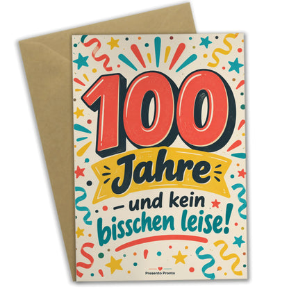Fröhliche Glückwunschkarte zum 100. Geburtstag mit 100-Schriftzug|p:2012992|h:8334010d575ca0c78272d9358c4b95c9