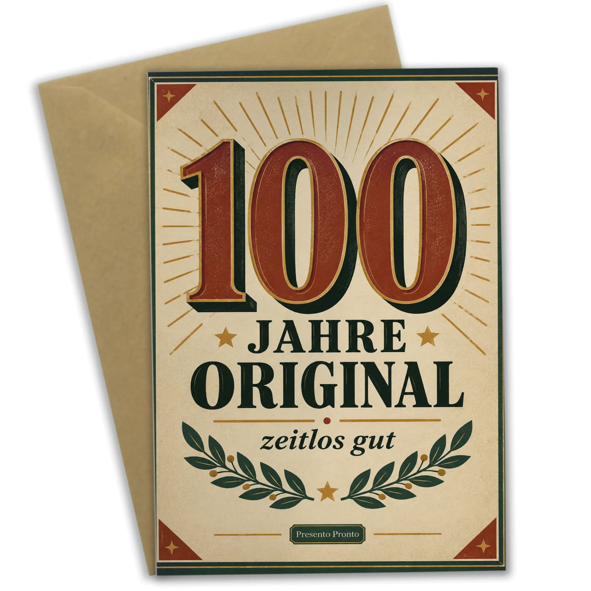 Zeitlose Glückwunschkarte zum 100. Geburtstag mit 100-Schriftzug|p:2012994|h:1aad9ab82489950fd2183a45f5b4f157