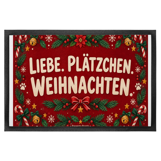 Verspielte Fußmatte zu Weihnachten mit Zuckerstangen|p:2013014|h:1d291ff904726614de7c47a16d66dfad