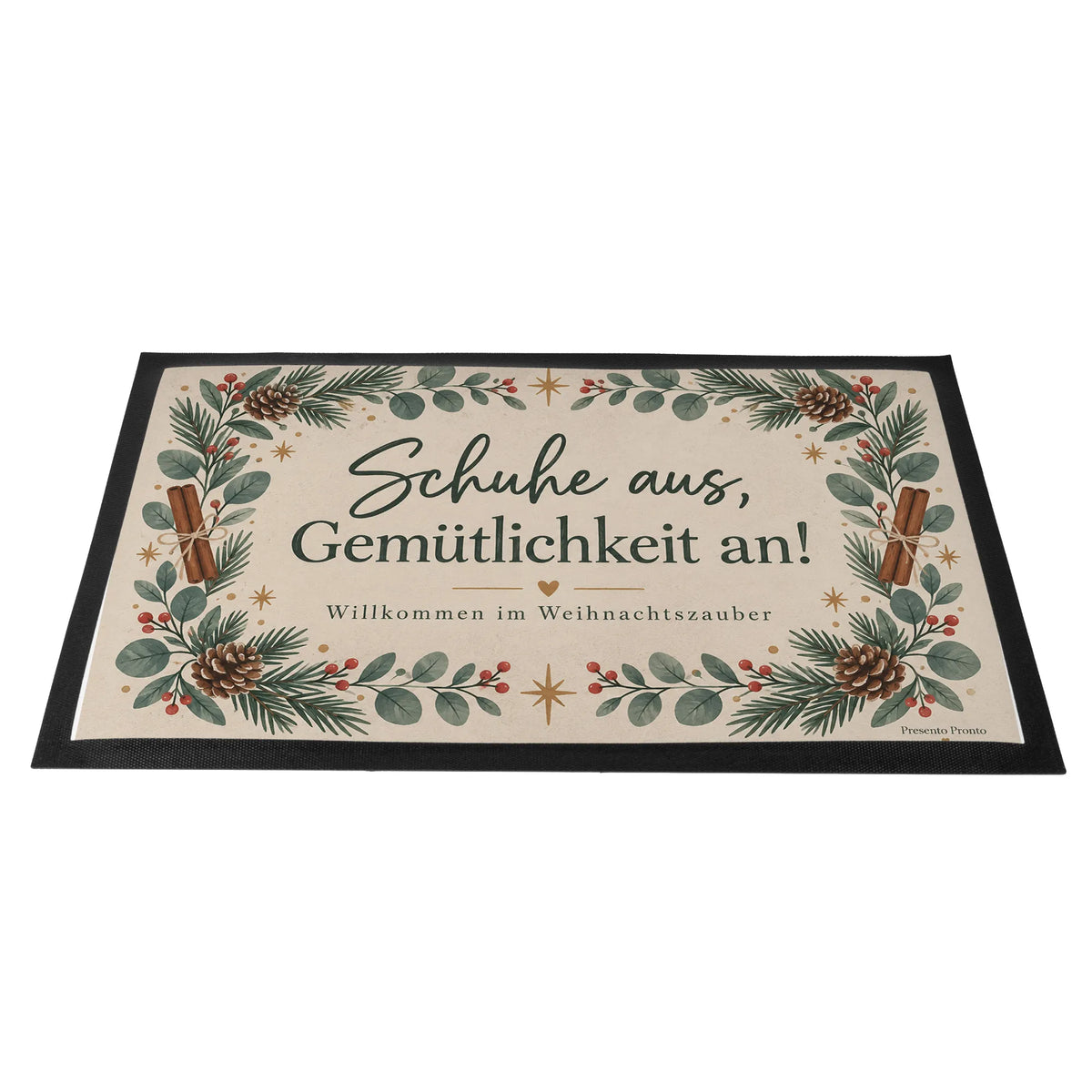 Gemütliche Fußmatte zu Weihnachten mit Eukalyptusgirlande|p:2013018|h:415d69ed23a031a01a67cdf70f3c1ad8