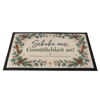 Gemütliche Fußmatte zu Weihnachten mit Eukalyptusgirlande|p:2013018|h:415d69ed23a031a01a67cdf70f3c1ad8