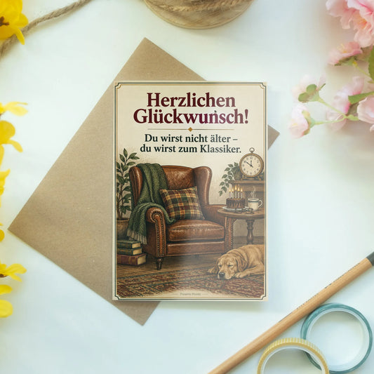 Lustige Geburtstagskarte für Männer mit Ledersessel|p:2013024|h:0053c002b40d99710988b88a40167d6f