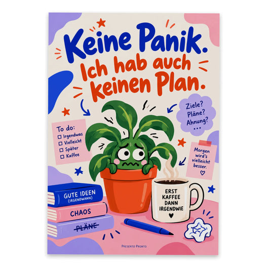Lustige Postkarte für Überforderte mit Zimmerpflanze|p:2013043|h:0b88f3108e1fce7fc5b83026446891ed