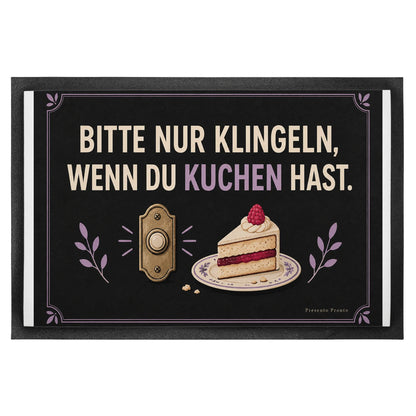 Lustige Fußmatte für Kuchenliebhaber mit Klingel und Kuchenstück|p:2013055|h:e1787349ac5aa38e739b20049e5c0385