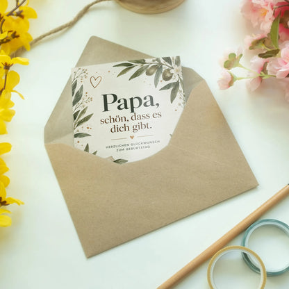 Liebevolle Geburtstagskarte für Papa mit Olivenzweigen|p:2013056|h:3018a0454cf0440b628c2312e7405e1f