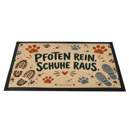 Lustige Fußmatte für Hundebesitzer mit Pfotenabdrücken|p:2013070|h:f019d6abe2bbd812280bb8683407b37f