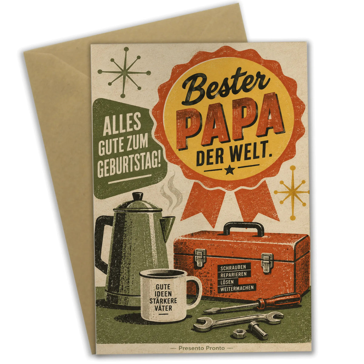 Herzliche Geburtstagskarte für Papa mit Kaffeekanne|p:2013079|h:1a438dd3cf3eedac501c0fcfe87fd44b