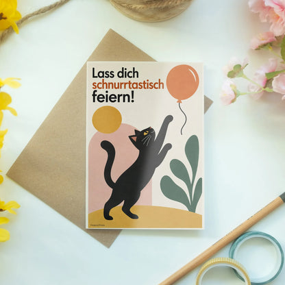 Lustige Geburtstagskarte für Katzenfans mit schwarzer Katze|p:2013117|h:514492411dca26d38efbf8f1f27cc64d