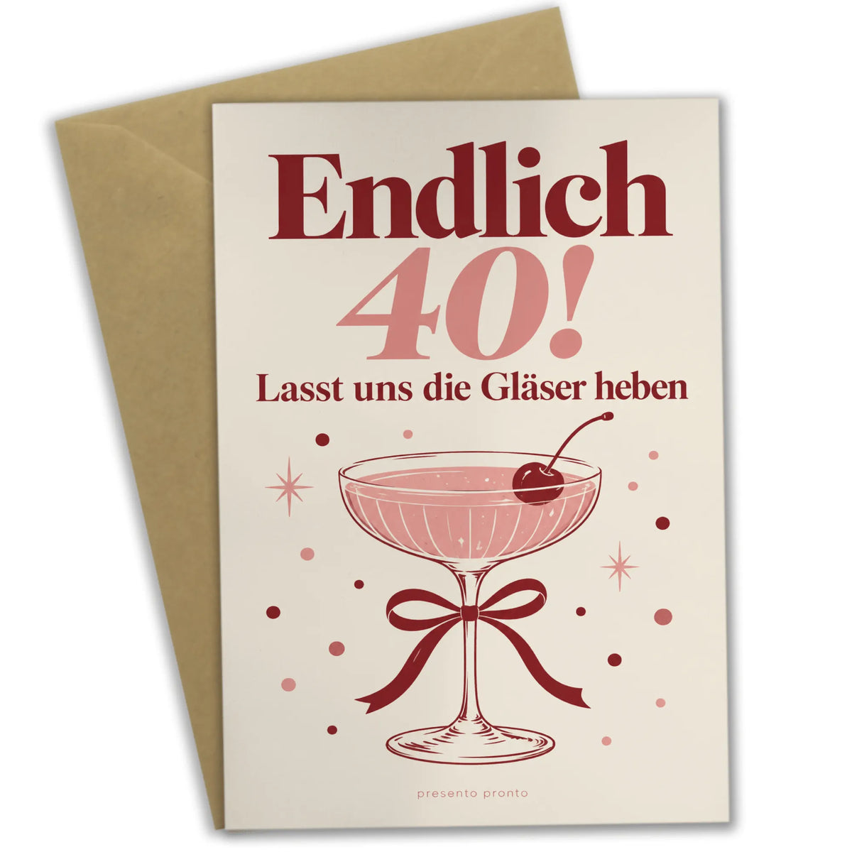 Festliche Einladungskarten zum 40. Geburtstag für Frauen mit Cocktailglas|p:2013121|h:bafda4e17a289bfd8e653e56ba53aefe