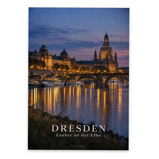 Stimmungsvolle Ansichtskarte aus Dresden für Urlaubsgrüße an der Elbe|p:2013126|h:15c18b47b326503433d6621515d99672