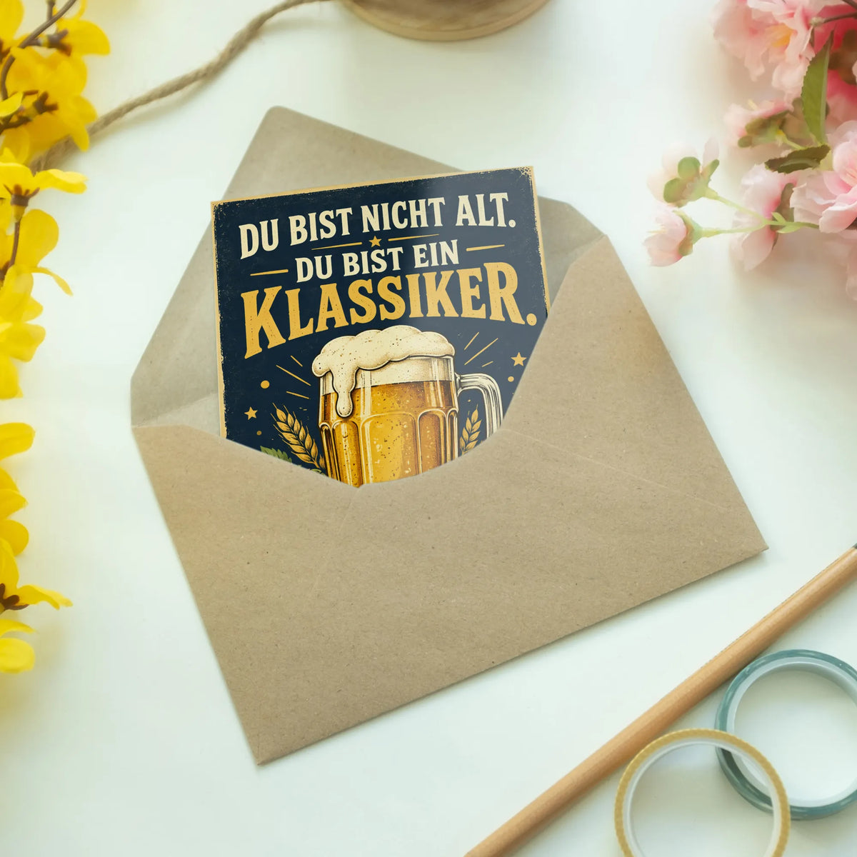 Lustige Geburtstagskarte für Männer mit schaumigem Bierglas|p:2013127|h:2120028f6201638343e521c970da6046