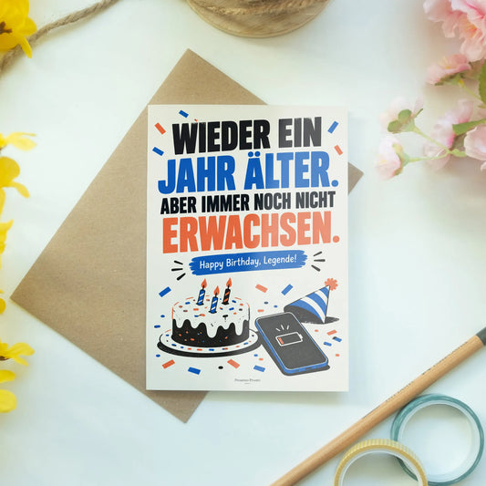 Lustige Geburtstagskarte für Männer mit Geburtstagskuchen|p:2013129|h:ff1341bdb80c96f5c88b7ce72c74e518
