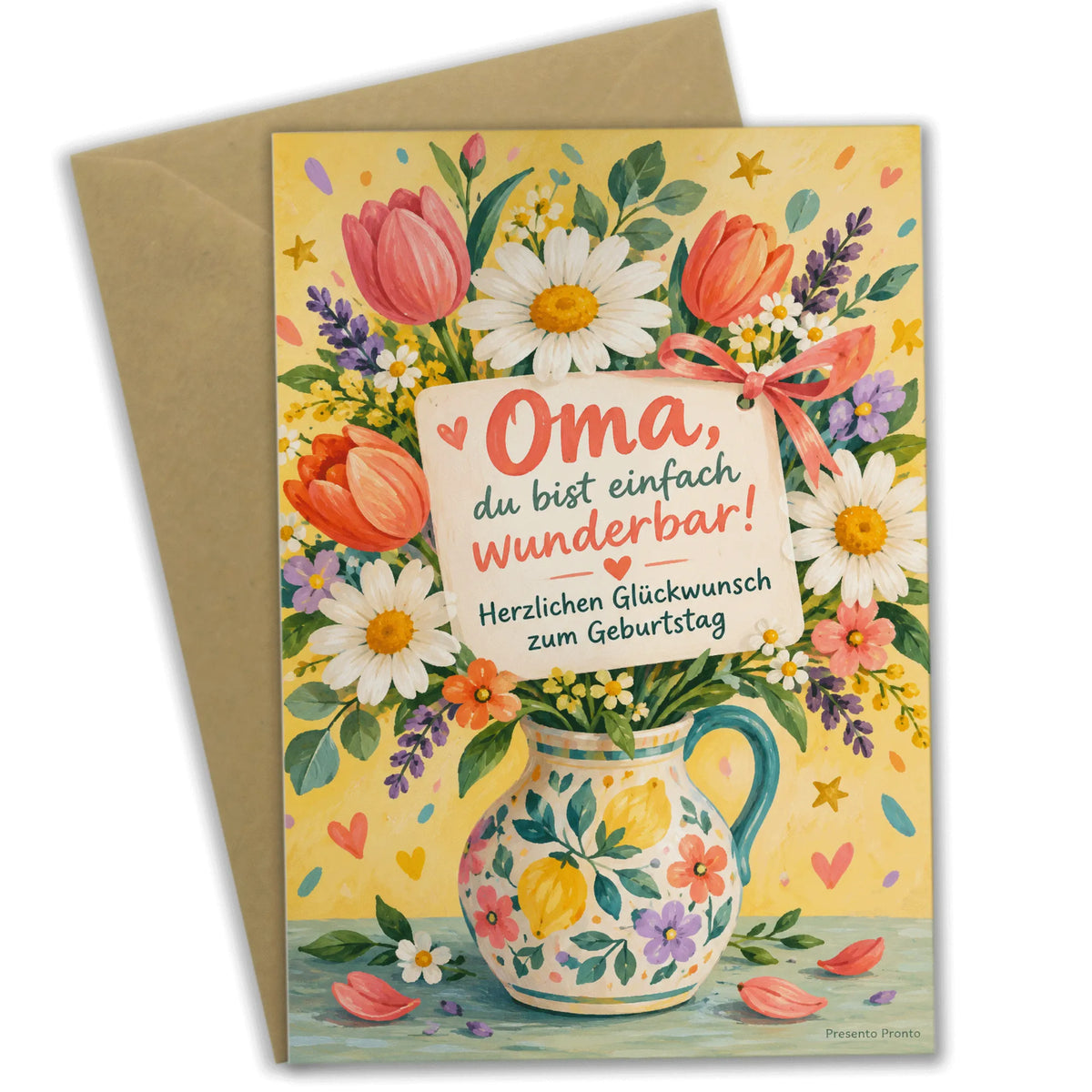 Herzliche Geburtstagskarte für Oma mit Blumenstrauß|p:2013140|h:1bb3127ac25e9da06d369c2c74f15c65
