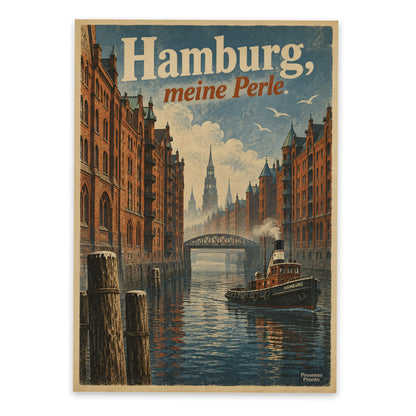 Liebevolle Postkarte Hamburg für Fans der Speicherstadt|p:2013154|h:059e8b0f552aa55c62331c2fb84e3102