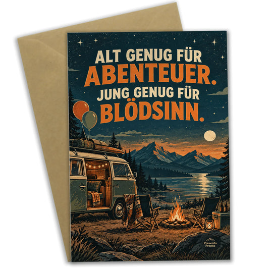 Lustige Geburtstagskarte für Jungs mit Retro-Campervan|p:2013158|h:274de14740050232840fc75de93a70a7