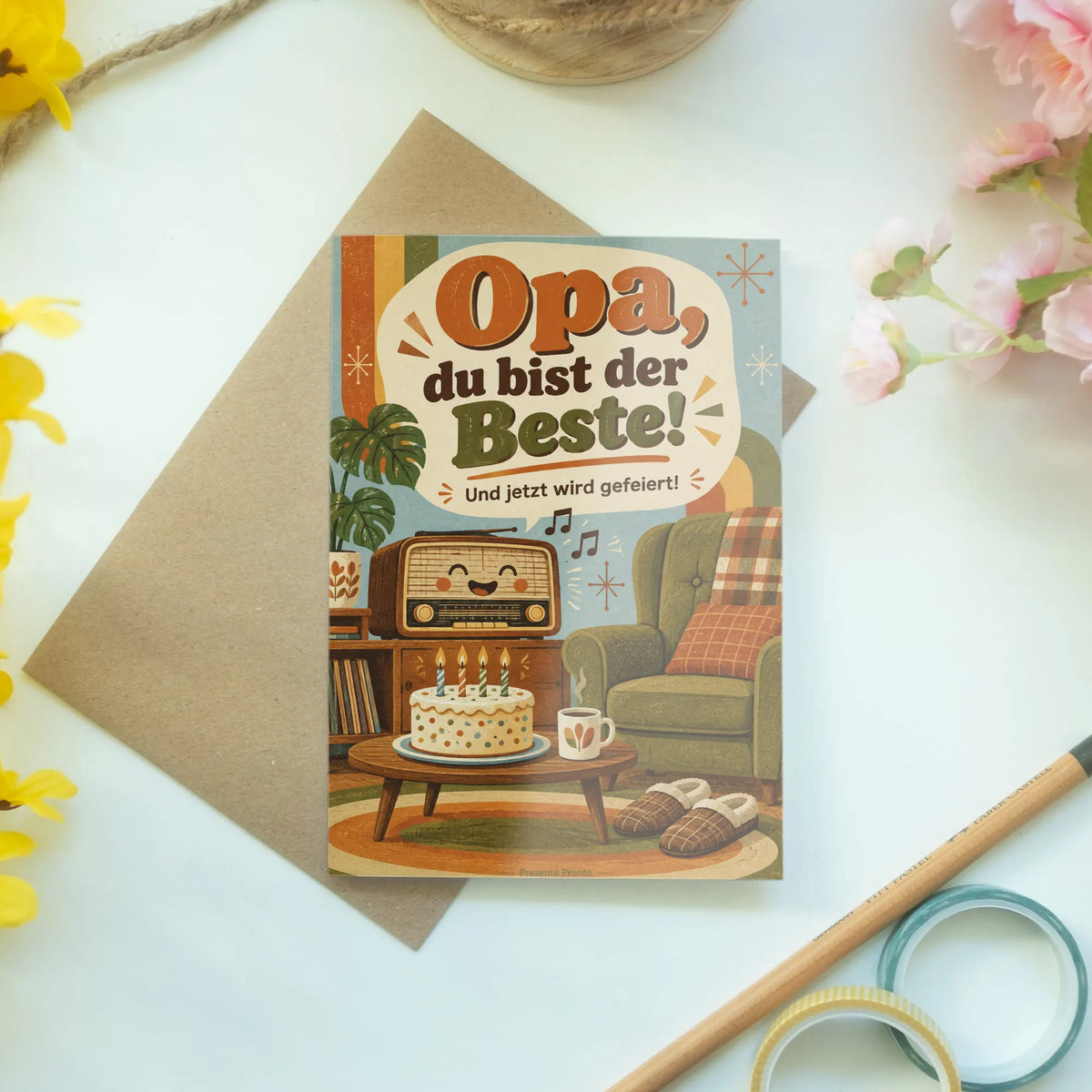 Herzliche Geburtstagskarte für Opa mit Retro-Radio|p:2013164|h:e97c9e1fd53e7fa28d4880facb320c00