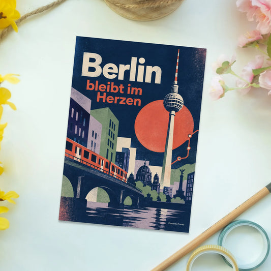 Herzliche Postkarte aus Berlin für Hauptstadtfans mit Fernsehturm|p:2013169|h:b38b2abd2fc45ab31d33c32b66085cec